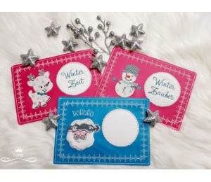 Stickserie - ITH Mug Rugs Winter